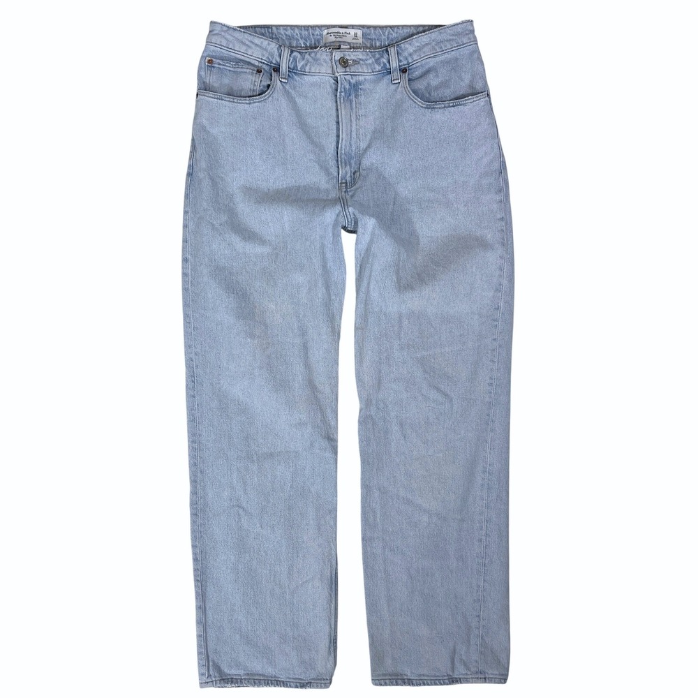 Abercrombie 90s Relaxed Jeans 32 14 Straight Baggy Minimalist Normcore A&F Sk8